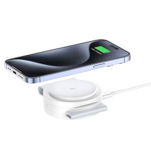  3-in-1 Foldable Wireless Charger For Apple Watch Indicator Light Included Manufactures