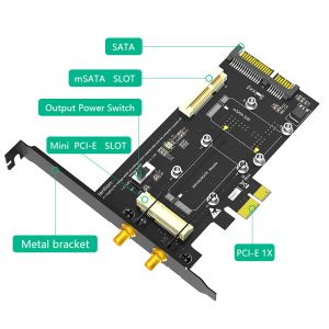 Mini PCI-E To PCI-E 1x And MSATA To SATA3 WiFi Adapter For 3G 4G LTE Msata SSD