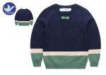 Bowknot Stripe Toddler Boy Cable Knit Sweater , Boys Cotton Jumpers Long Sleeves