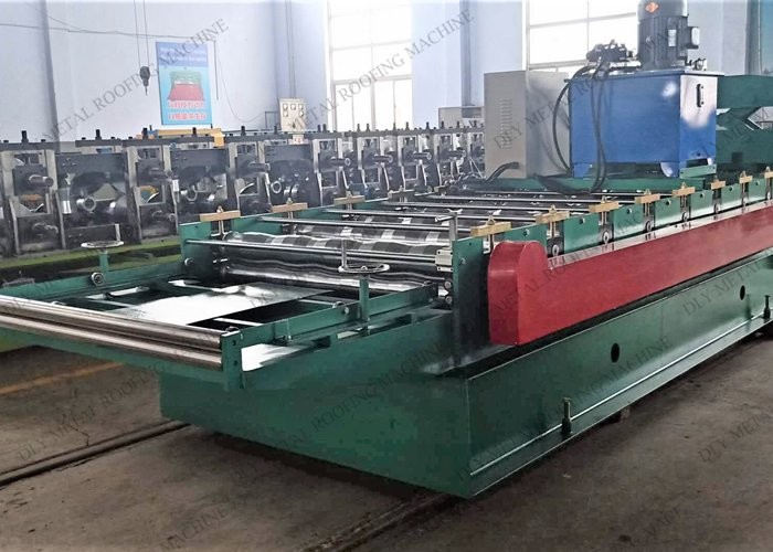Automatic 3P PLC Metal Roofing Machine PPGI Standing Seam Metal Roof Roll Former