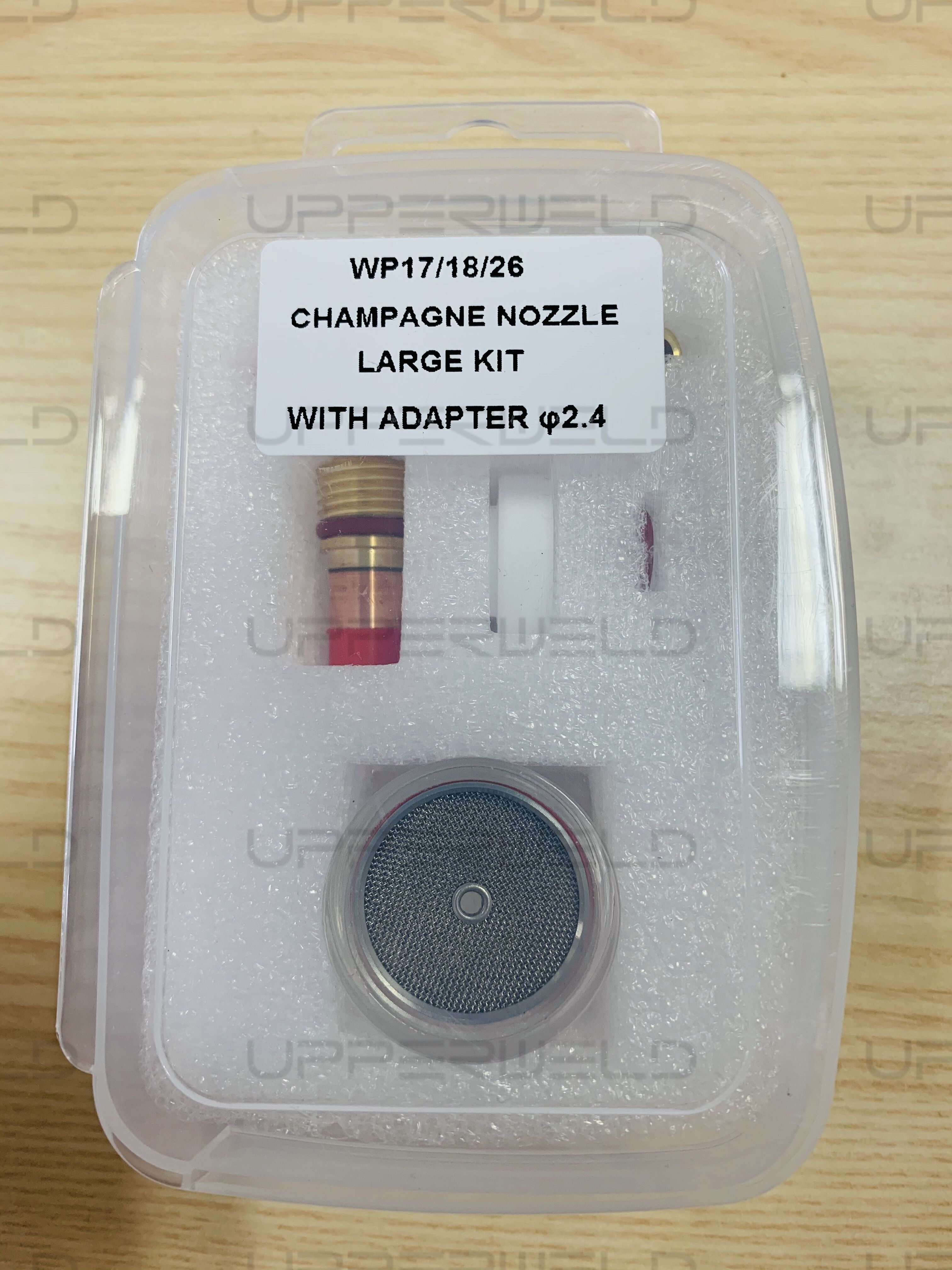 TIG Welding Torch Kit Glass Copper Rubber WP9/20 Nozzle Set of 7 for All WP-9/20/25 Series