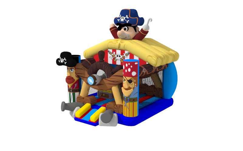 New Digital Printing Pirate Themed PVC 5x5x5m Kids Inflatable Bounce House
