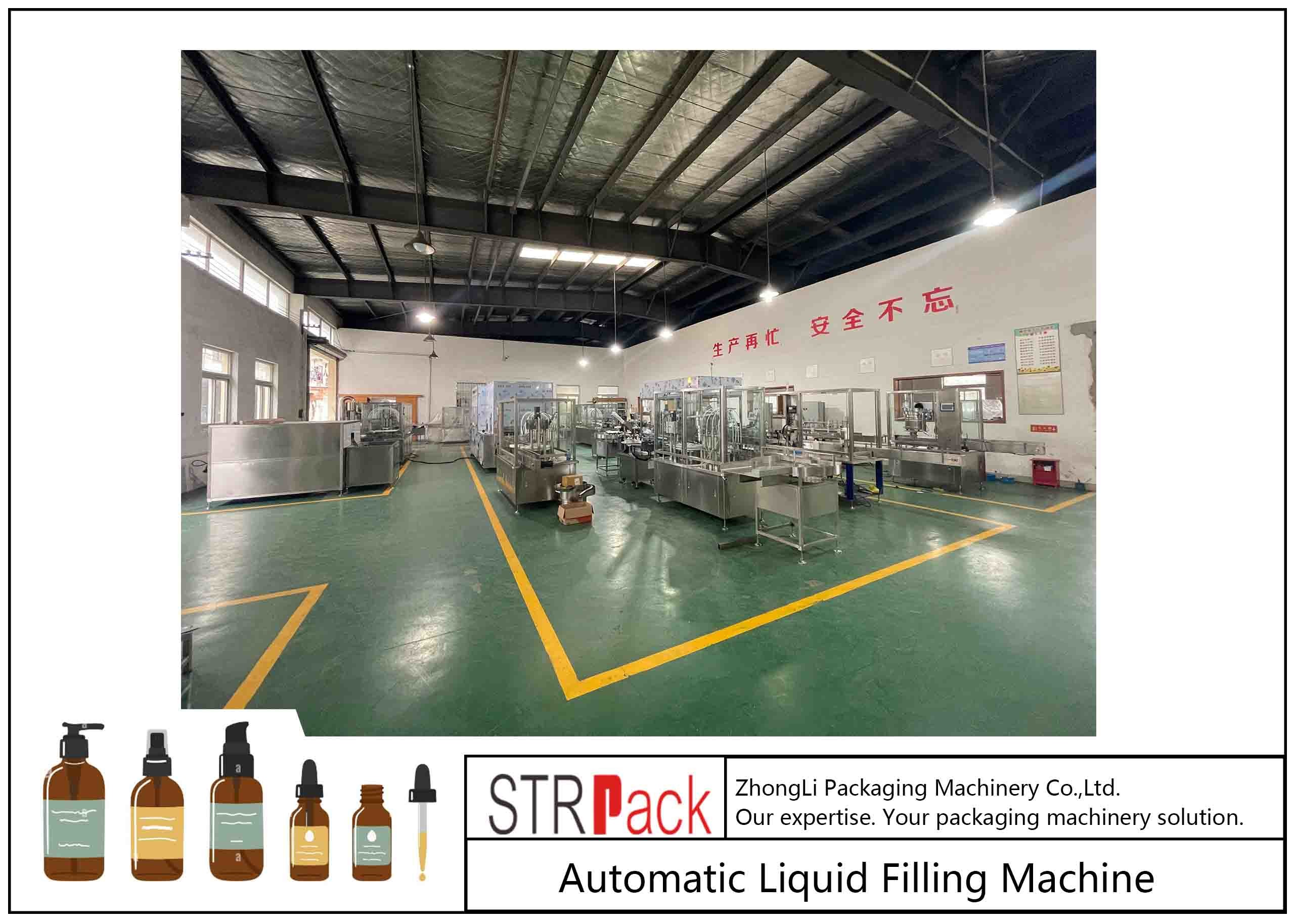 50ml 100ml Cosmetic Lotion Essential Oil Liquid Bottle Filling Capping Machine Multi Nozzle