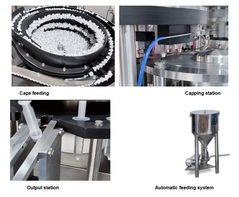 Automatic liquid gel prefilled syringe filling capping labeling machine injection filling machine