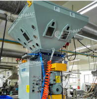 Plastic Granules Gravimetric Dosing Mixing System For Extrusion CE
