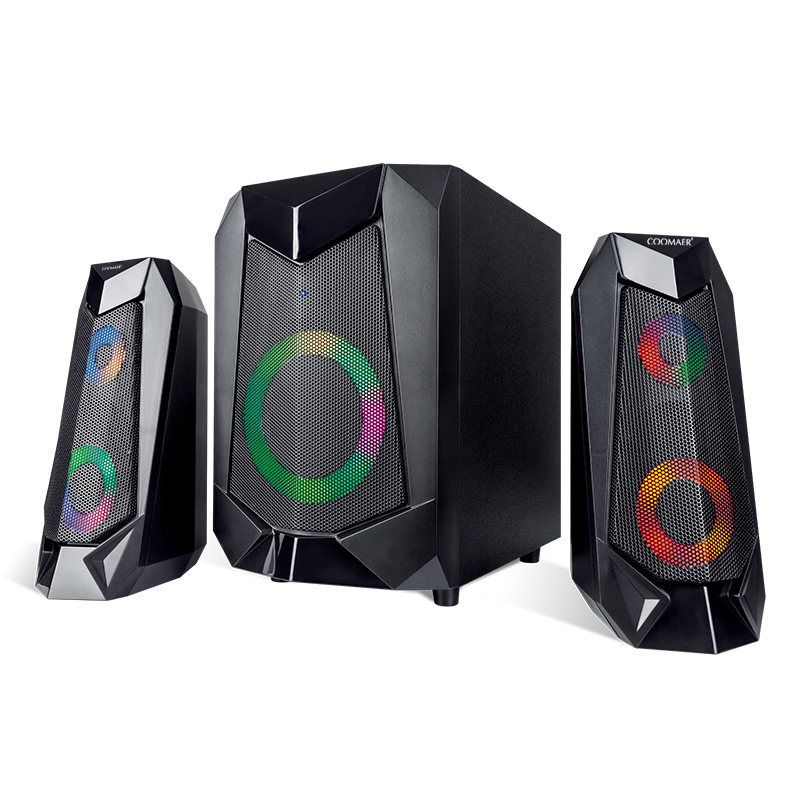 RGB LED Lighting 2.1 Channel Speakers Audio System SKD for Professional Surround Sound