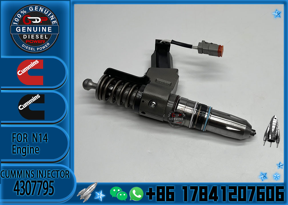 Reliable Fuel Injector Assembly 4307795 For Cummins Engine N14 Series Matching Diesel