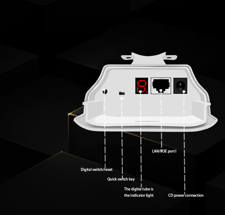300Mbps Wifi Bridge Router Access Point IP65 Waterproof 12V DC Power