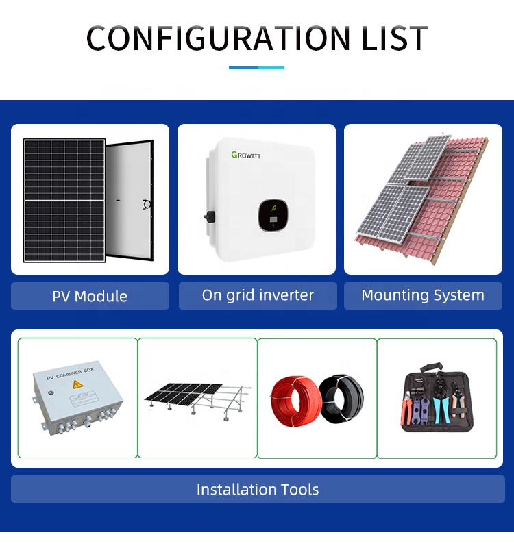 36KW 40KW Complete Solar Energy System Industrial Solar Panel System