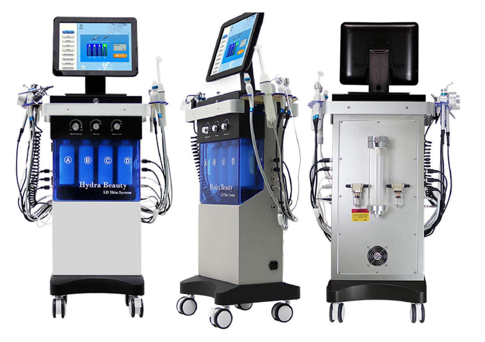 Diamond Peeling H2o2 Hydra Water Jet Aqua Peel Facial Care Microdermabrasion Hydra Dermabrasion Machine with 14 Handles