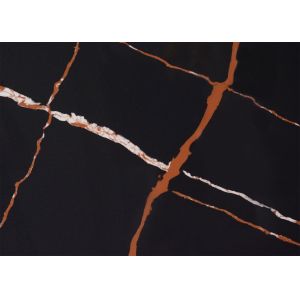 Custom Calacatta Godlen Quartz Slab Artificial Quartz Stone Strong Weather