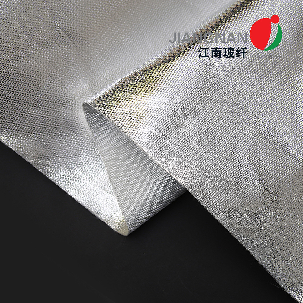 3732 0.4mm Heat Insulation Aluminum Foil Fiberglass Cloth 550C High Thermal Flange Cover