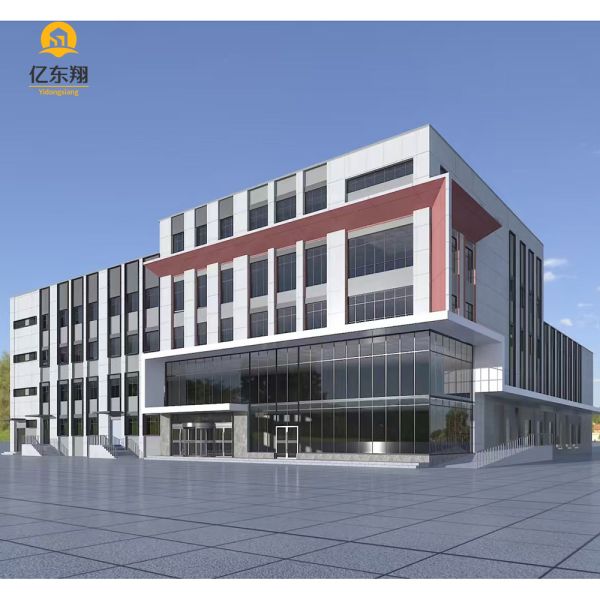 Quality Multi Story Prefabricated Steel Frame Building with Insulated Wall Panel and High Versatility for sale