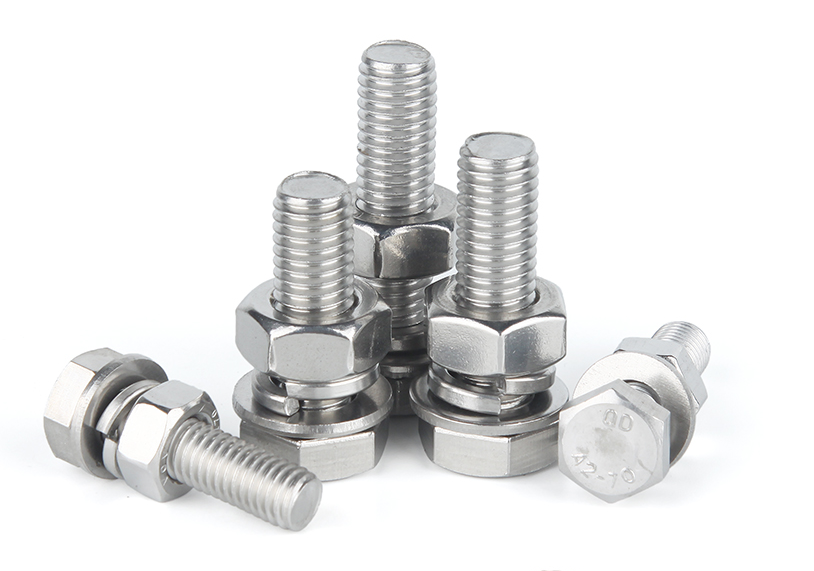 Hardware Stainless Steel Bolts Nuts DIN933 with Plain Zinc and Grade SUS304