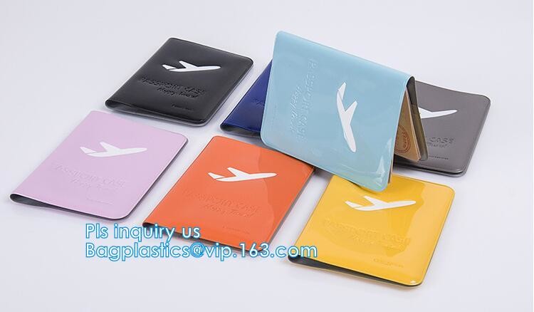 New Arrival Plastic PVC Passport cover, Fashion journey 3D PVC synthetic leather travel map passport cover, passport pac