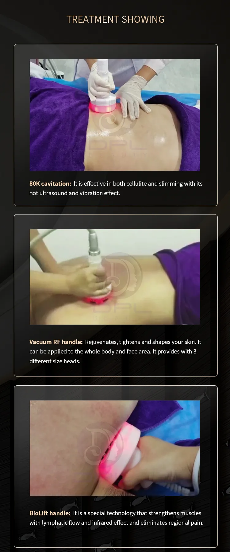 Electrotherapy 6 In One Cavitation Machine