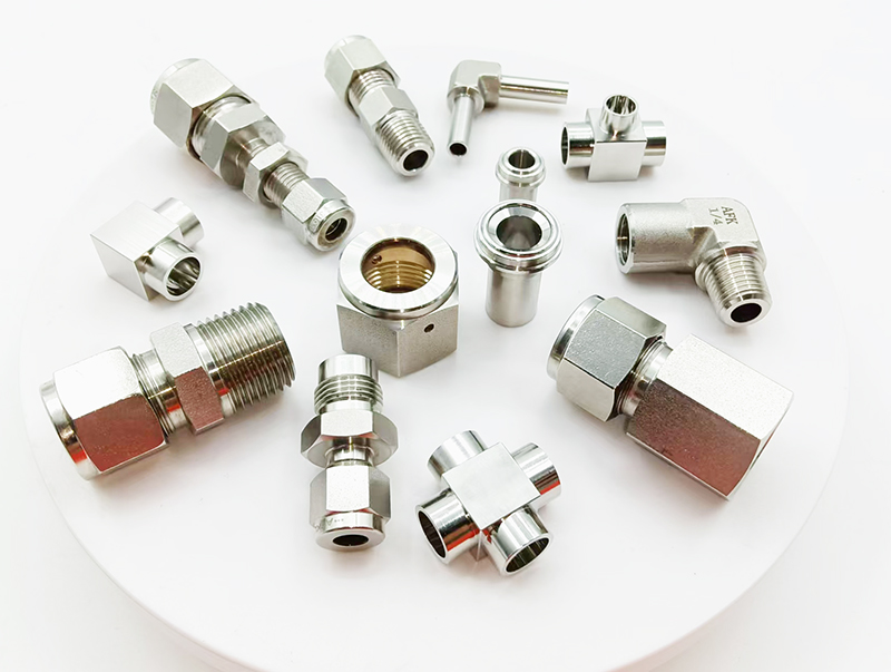 AFKLOK Stainless Steel Tube Pipe Fittings Female Male Branch Tee 1/8 BSPP