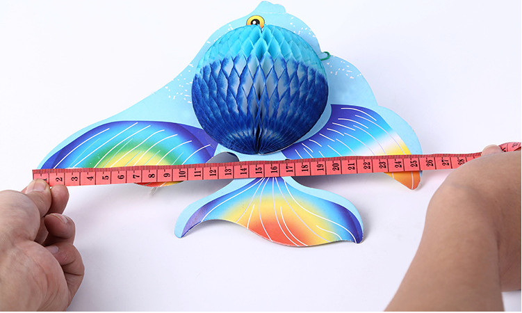Small fresh element color paper sculpture, small goldfish pattern, paper flowers custom paper crafts