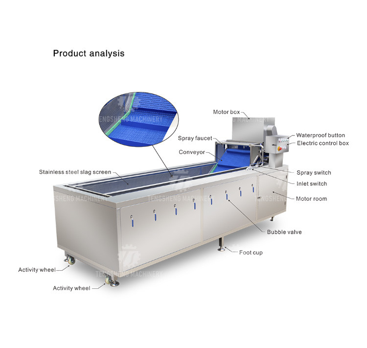 240KG Washing machine Fruit and vegetable washing machine vegetable cleaning equipment product cleaning equipment