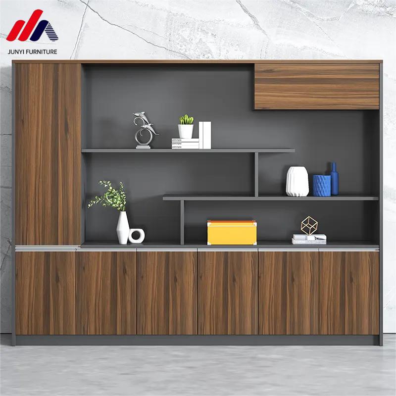 MFC Wood President Office Background Bookcase Display Shelf for Deluxe Furniture