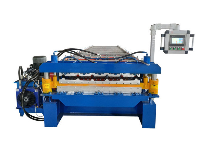 2 Types Iron Sheet Making Machine , Profile Roll Forming Machine 16 Rows Rollers