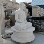 Marble Garden Buddha Statues Sitting Life Size Budda Statue Outdoor Decoration