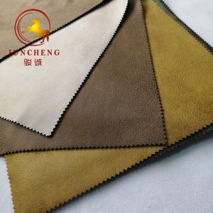 China 2019 New Pattern Bronzed Suede Fabric bonded with fleece fabric on sale