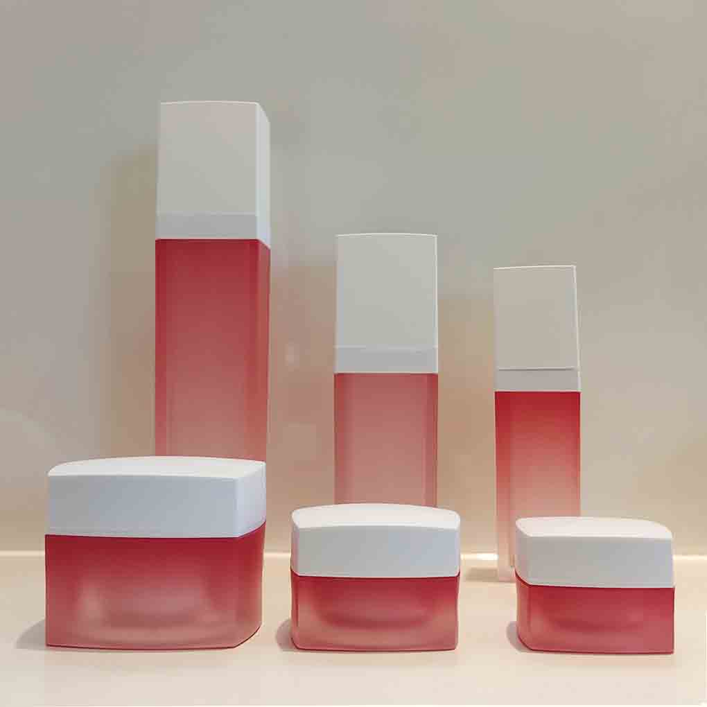 30ml 60ml 100ml Square Acrylic Bottles Cosmetic Empty Cosmetic Bottle Packaging