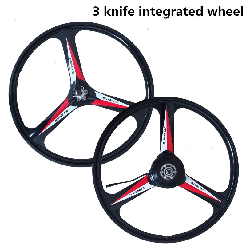 36V 48V Motor Electric Bicycle Kit Oil Brake 20 Inch 26 Inch Integrated Wheel