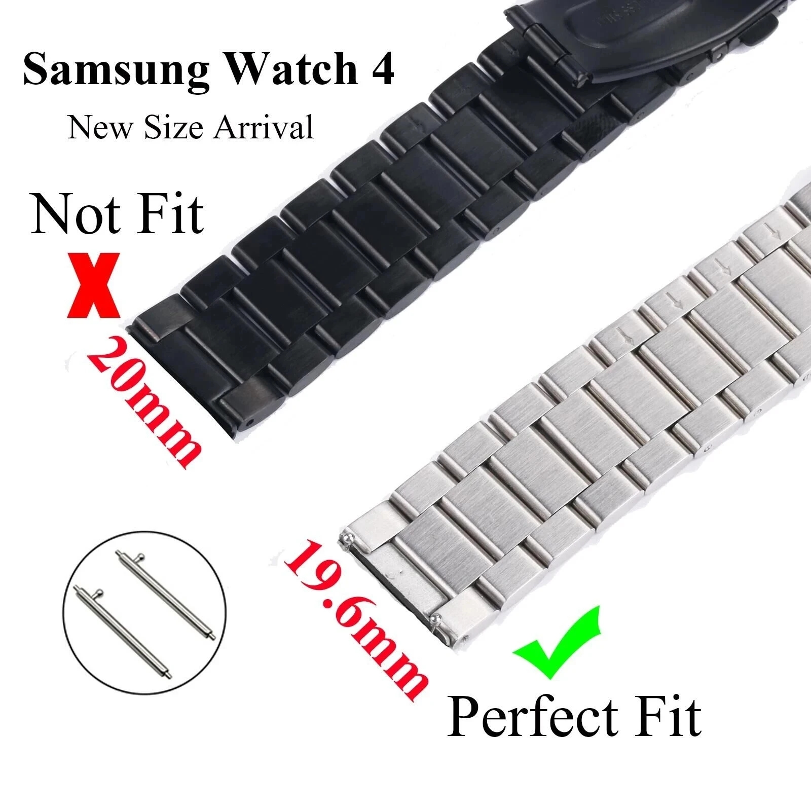 Folded Safety Buckle Metal Watchband for SamSung Watch 5 100% Professional QC Passed