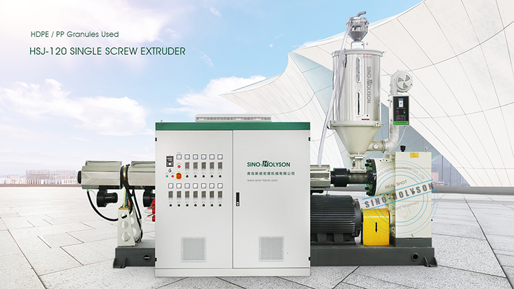 38CrMoAl Screw Material PP PE PPR Single Screw Plastic Extruder Machine