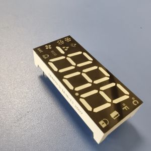 Triple Common Anode 100mcd 17mm 7 Segment LED Display