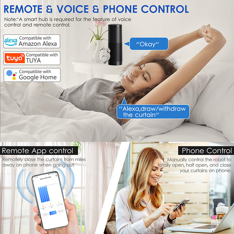 BLE WiFi Automatic Curtain Opener Closer