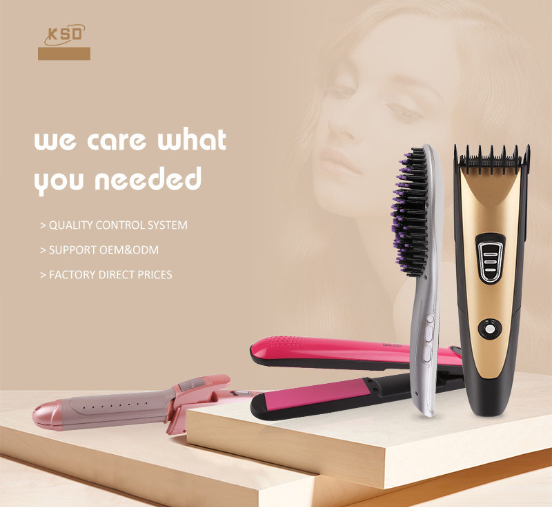 Portable 40W Hair Straightener and Curler with Dual Temperature Options