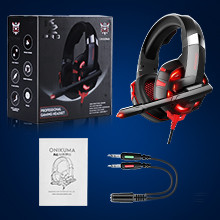 Omnidirectional 2.2m Wire PS4 Gaming Headphone Onikuma K2 PRO