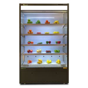 Small Multi Deck Open Chiller Supermarket Showcase Plug In And Remote Type R404a