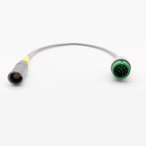 Comen 12 Pin Spo2 Adapter Cable Spo2 Sensor Extension Wire Grey Color