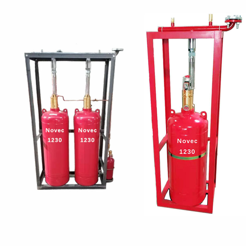 Red NOVEC 1230 Fire Suppression System Charging Rate 0.95Kg/L