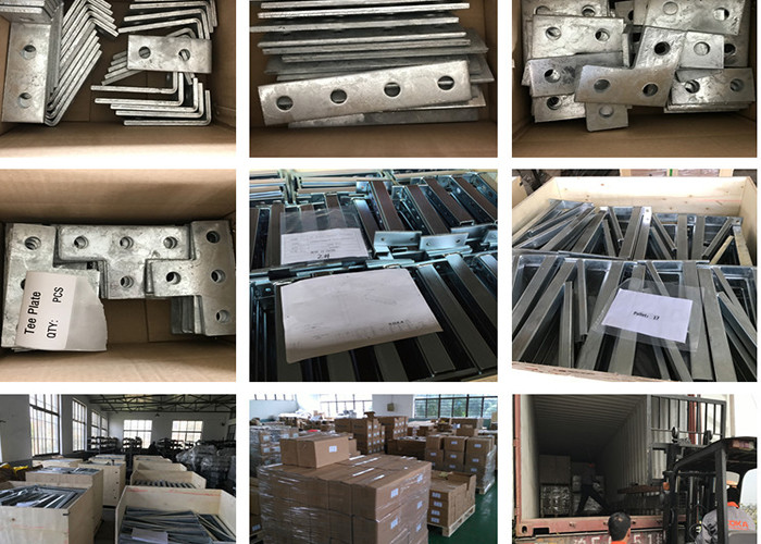 Galvanized Steel Channel T-shape Flat Plate Fitting