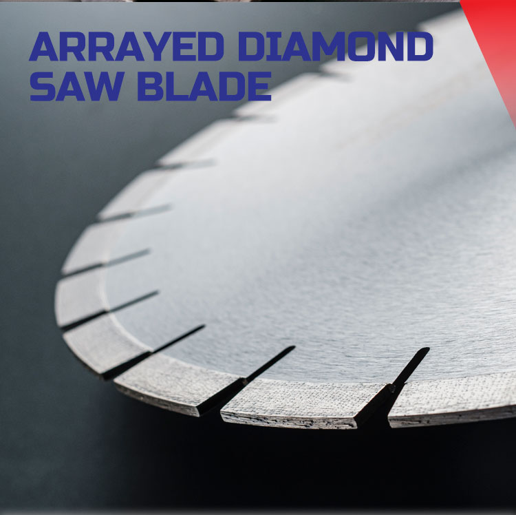 Fan-shaped Segment 18" 450mm Arix Diamond Saw Blade for Professional Stone Cutting