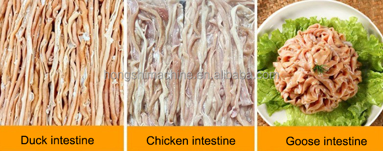 Stainless Steel Duck Intestine Cutting Washing Machine/Poultry Pork Small Intestine Chicken Cutter Machine