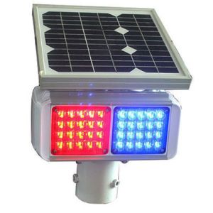 China 12V 7AH Aluminum Solar Warning Lights Monocystalline panel Flashed on sale