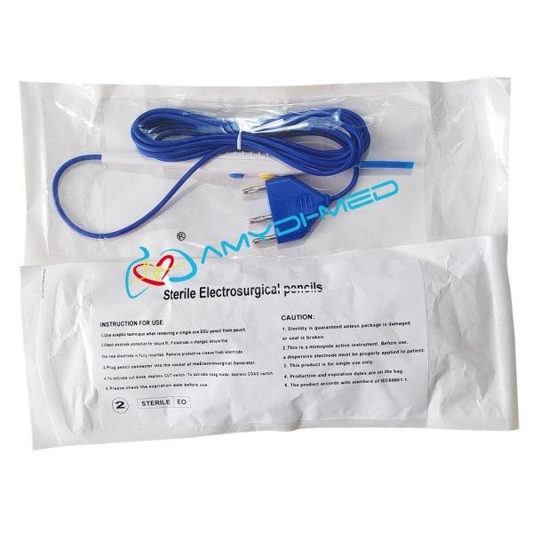 Hospital Medical Disposable Esu Pencil 2 Buttons Disposable Diathermy Pencil