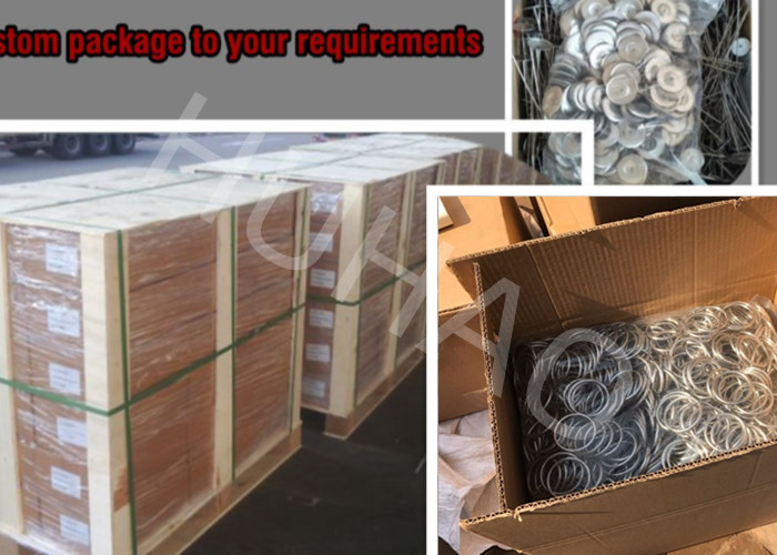 3x30mm Stainless Steel Lacing Rings Welded Type For Thermal Insulation Blankets