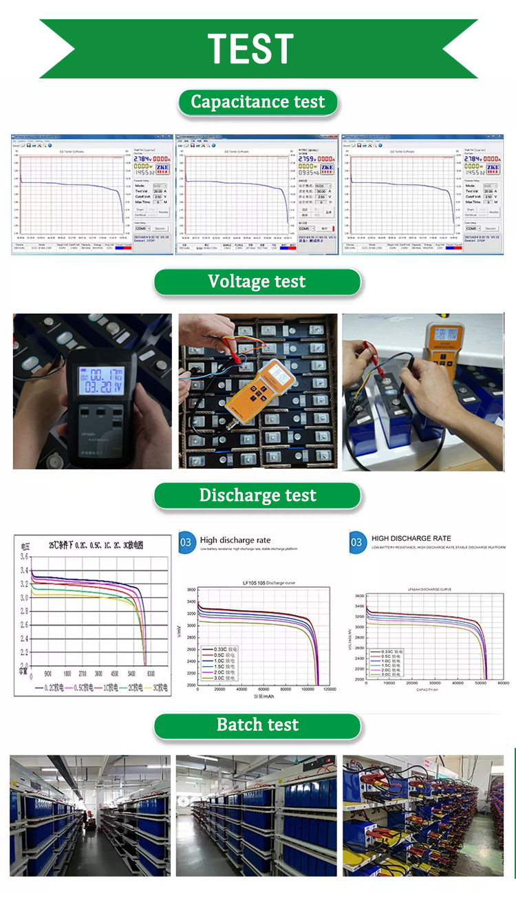 Low Self Discharge Lifepo4 Prismatic Cells Battery 280Ah 3.2V 304Ah For Solar System