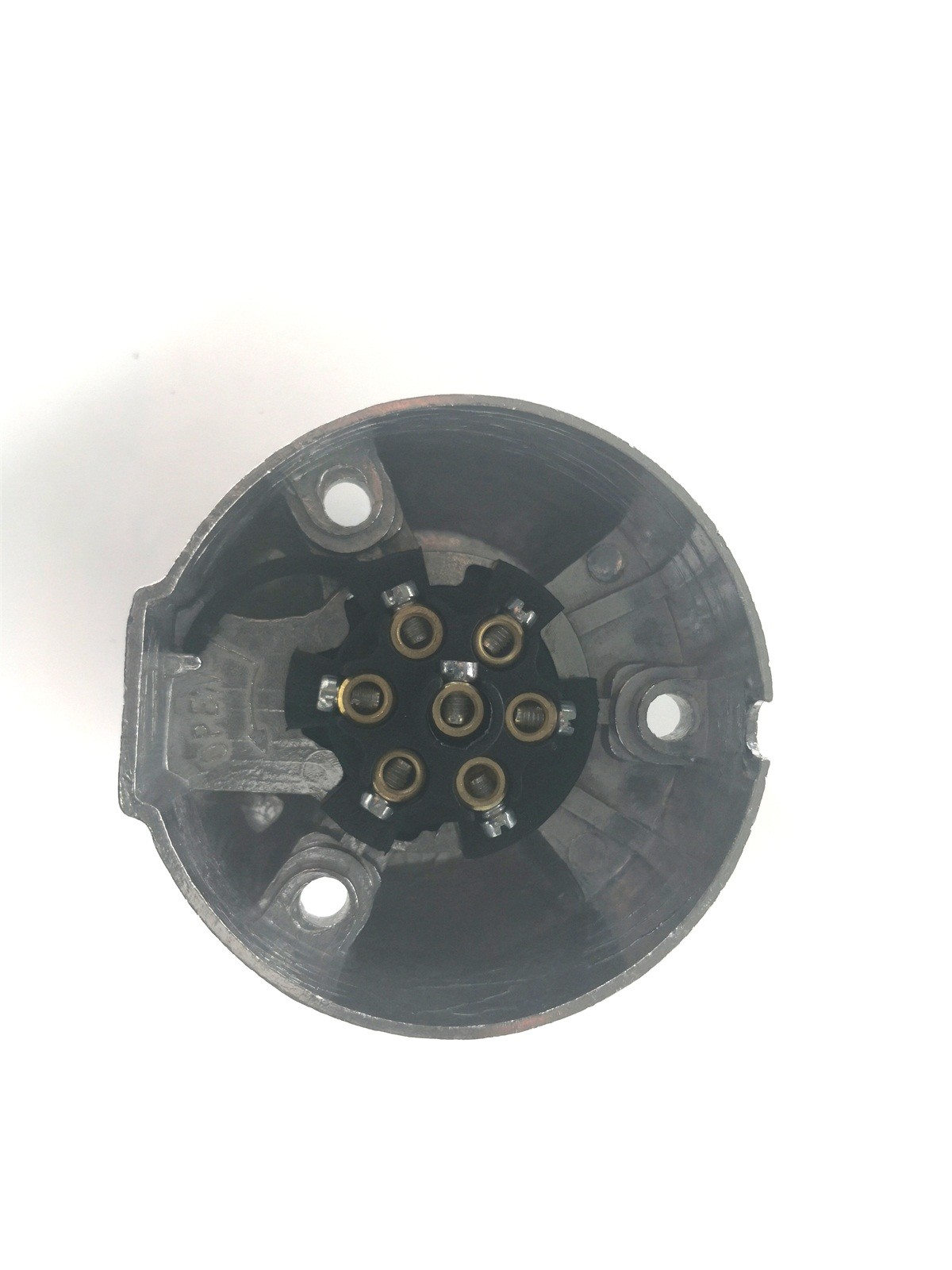 12v N Type 7 Pole Trailer Plug Socket Aluminum Round Connector ISO1724 Standard