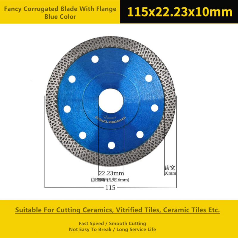 Blue Diamond Cut Circular Saw Blade 105mm Fancy Corrugated