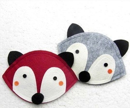 factory price high quality lovely felt coin wallet/coin purse