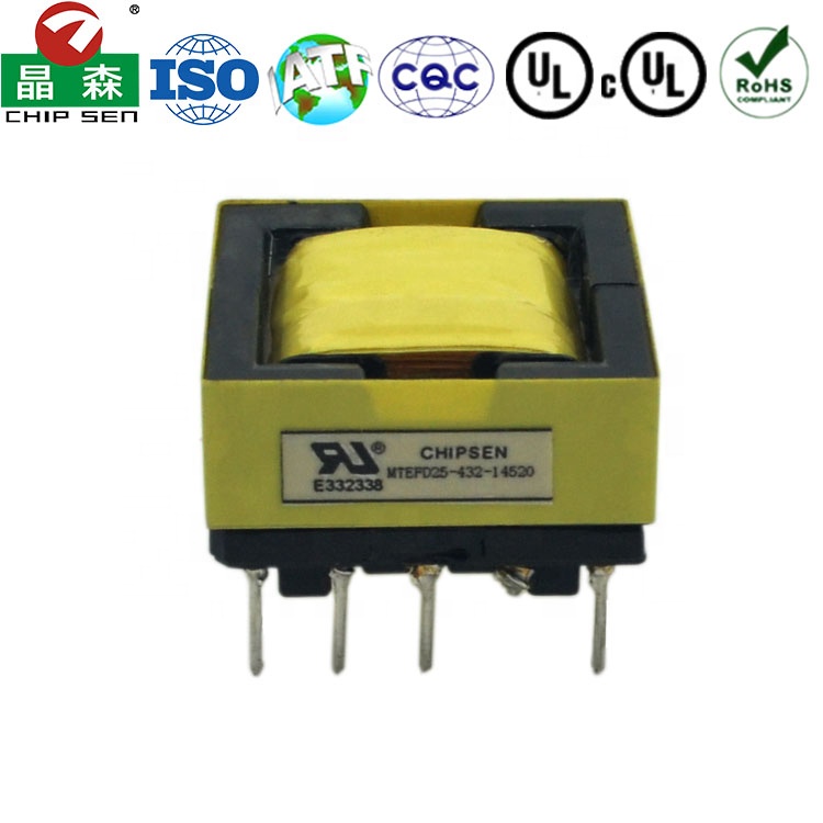 Custom Single Phase EFD25 High Frequency Power Transformer for AC/DC High Voltage Step Up and Down 50Hz Frequency Design