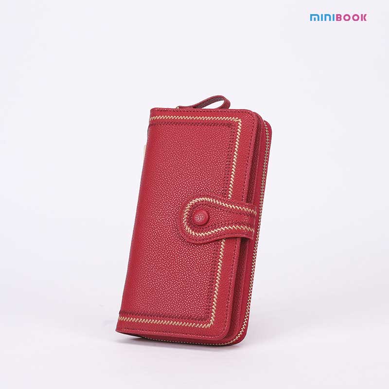 Women's Clutch Wallets with Multiple Colors Long Zipper Money Pocket and Card Holder